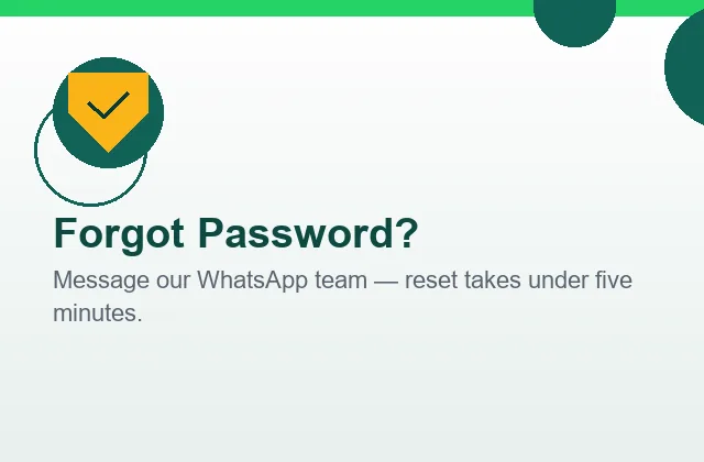 Forgot password help illustration